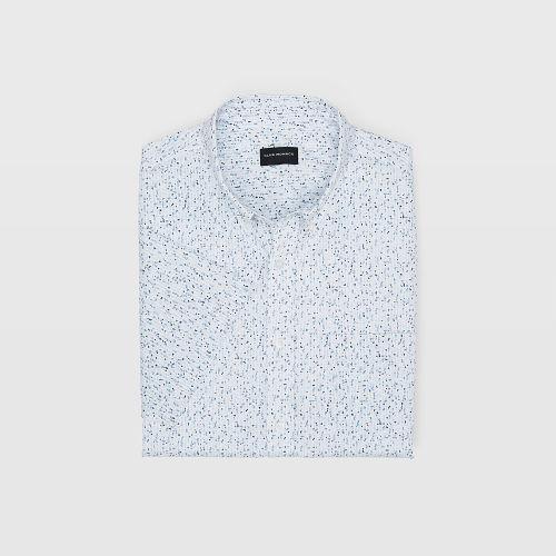Club Monaco Slim Short Sleeve Dots Shirt