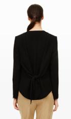 Club Monaco Color Black Ursula Back-tie Blazer In Size 2
