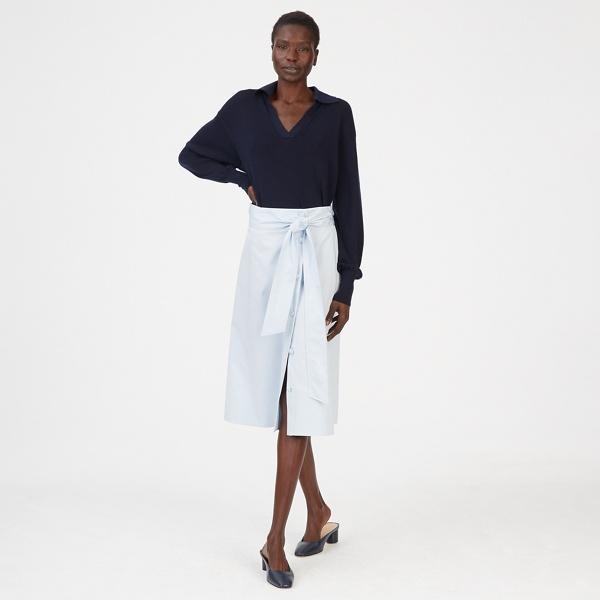 Club Monaco Blue Jalilla Skirt