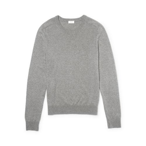 Club Monaco Color Grey Cashmere Crew Neck In Size Xs