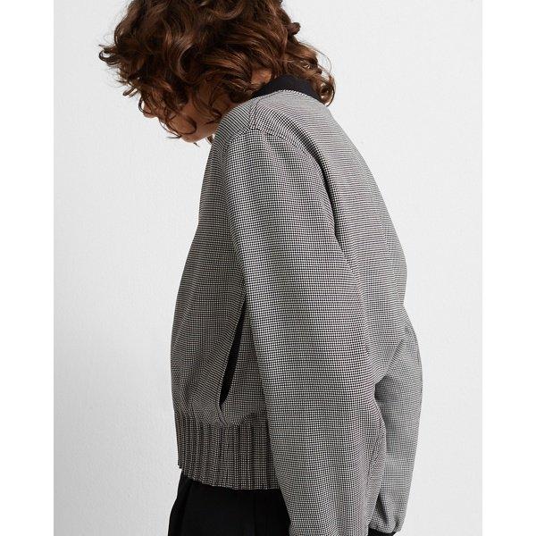 Club Monaco Black Micro Houndstooth Jacket