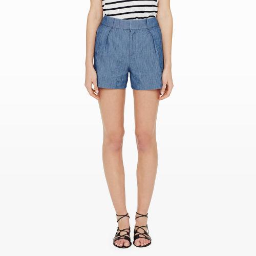 Club Monaco Color Blue Pergie High Waisted Shorts
