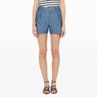 Club Monaco Color Blue Pergie High Waisted Shorts