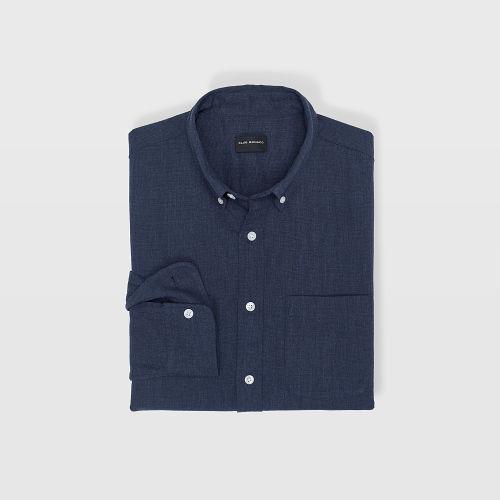 Club Monaco Color Blue Slim Piqu Shirt