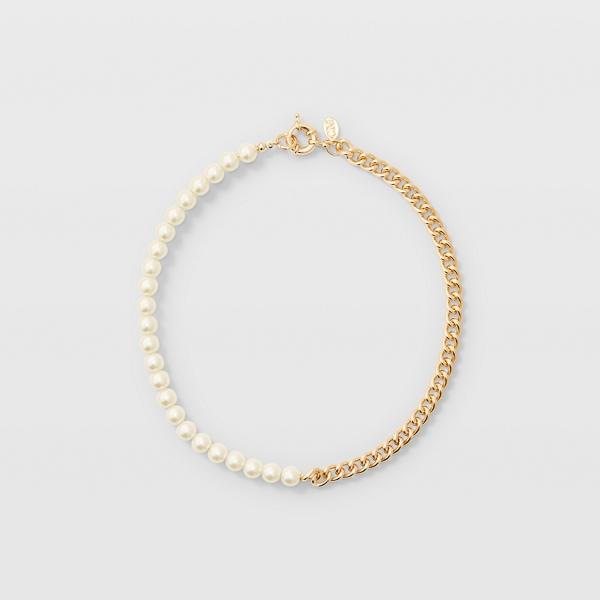 Club Monaco Asymmetric Pearl Necklace