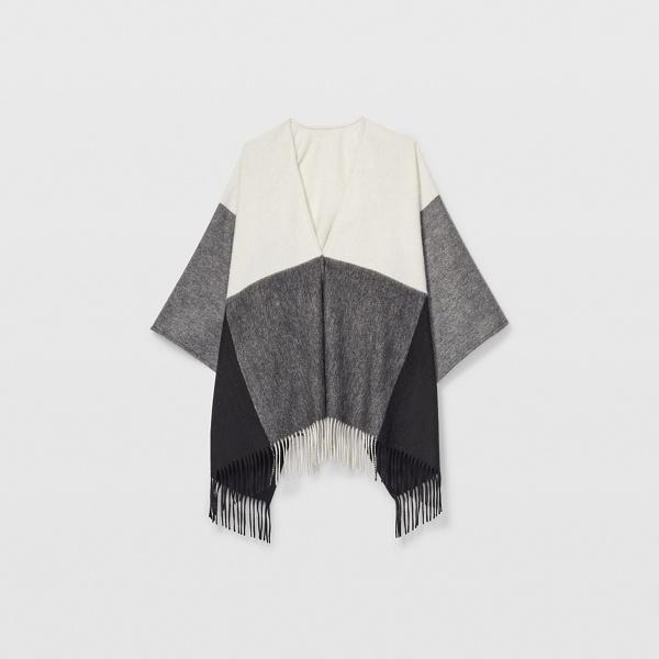 Club Monaco Black Plaid Wrap