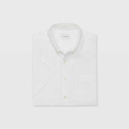 Club Monaco Color White Oxford Short-sleeve Shirt
