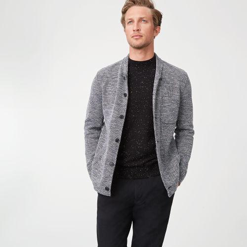 Club Monaco Color Blue Pique Jacket