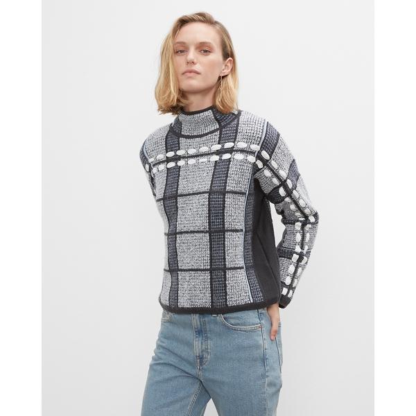 Club Monaco Plaid Woven Sweater