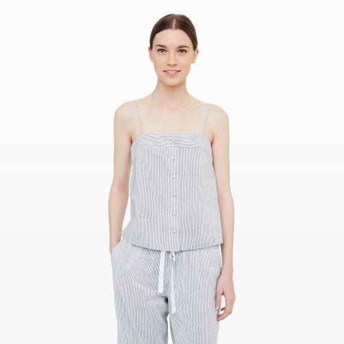 Club Monaco Color Grey Thanda Button Top