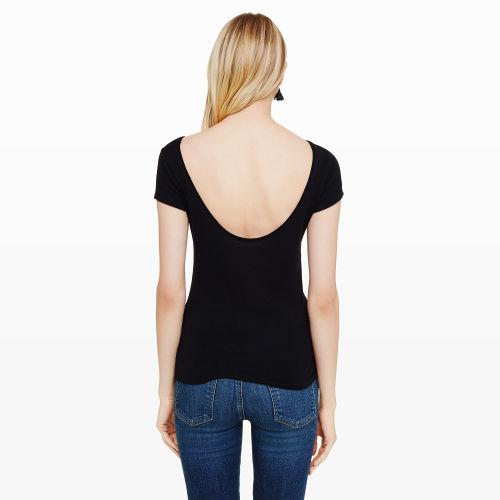 Club Monaco Color Black Birtelina Tee