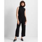 Club Monaco Black Rib Neck Jumpsuit