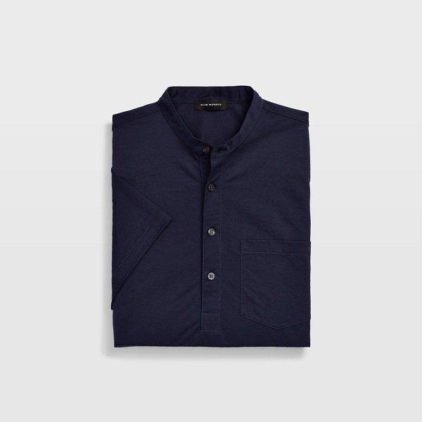 Club Monaco Cove Blue Short-sleeve Popover