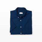Club Monaco Color Blue Short-sleeve Indigo Shirt