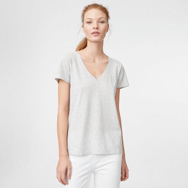 Club Monaco Heather Grey Mahssa Tee