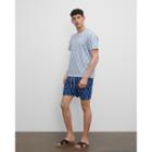 Club Monaco Bo Wave Print Swim Shorts