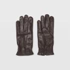 Gl Color Brown Refined Leather Glove