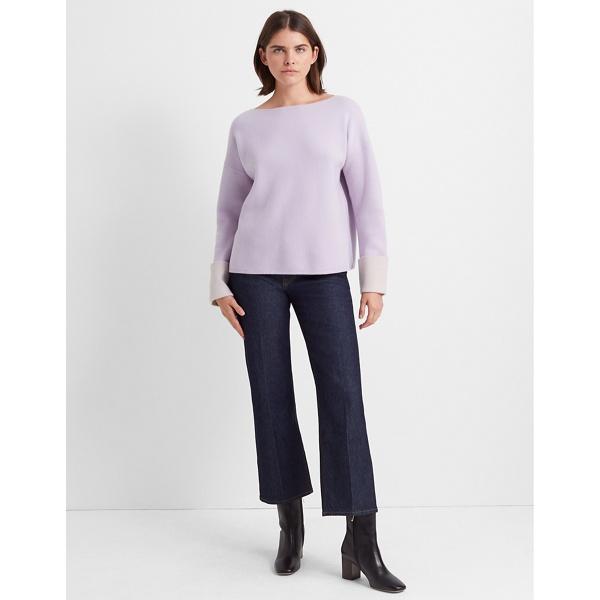 Club Monaco Lavender Multi Esquinah Cashmere Sweater