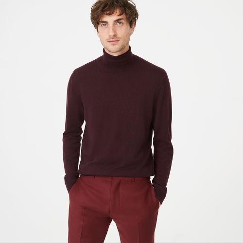 Club Monaco Color Purple Merino Turtleneck