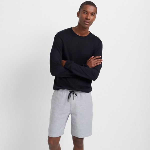 Club Monaco Black Linen Rollneck Sweater