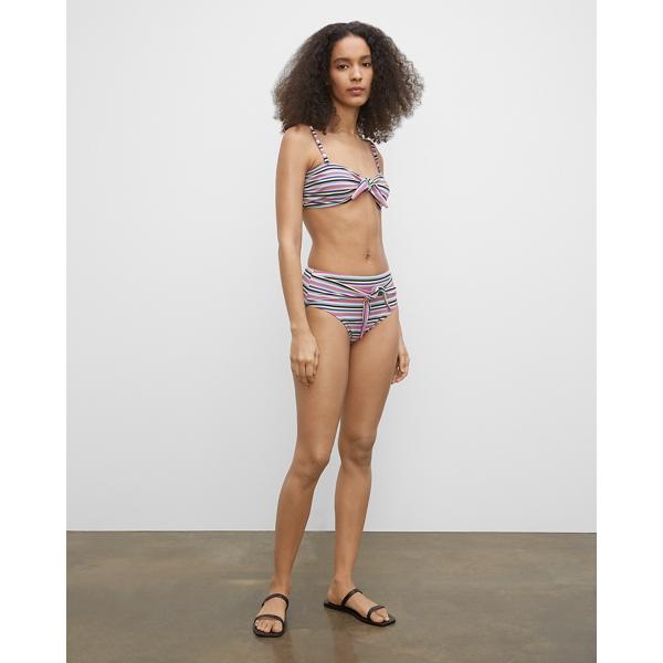 Club Monaco Solid & Striped Roux Bikini Bottoms