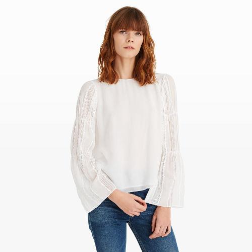 Club Monaco Color White Fikeri Top