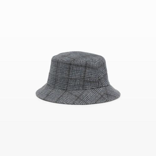 Club Monaco Color Black Glen Plaid Bucket Hat