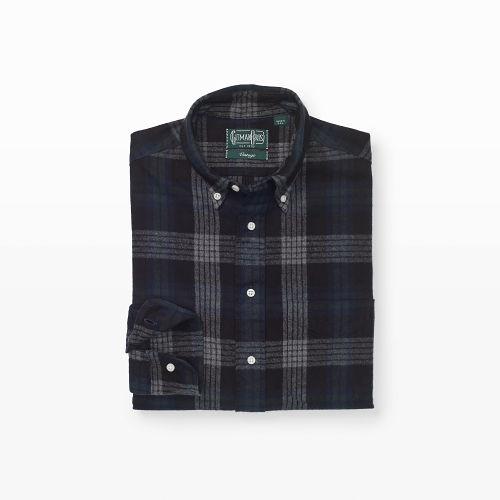 Club Monaco Gitman Ombre Flannel Shirt