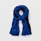 Club Monaco Blue Multi Veronica Boucle Scarf