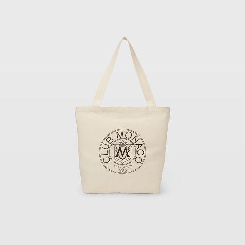 Club Monaco Color White Crest Tote