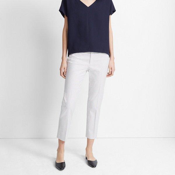 Club Monaco Navy/white Windowpane Remi Checkered Pant