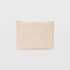 Club Monaco Color Red Cm Leather Logo Pouch