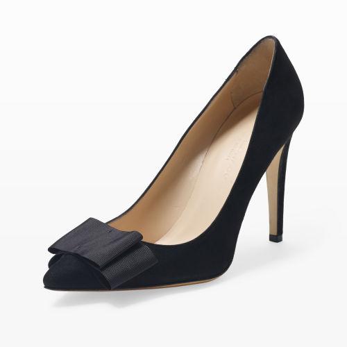 Club Monaco Color Black Jamie Bow Pump In Size 36