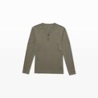 Club Monaco Color Green Long-sleeve Henley