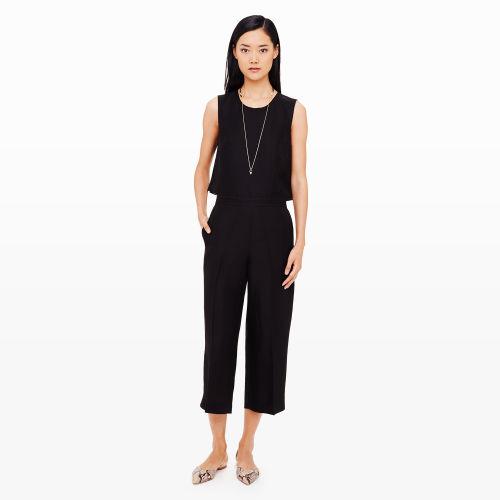 Club Monaco Color Black Marie Split-back Jumper In Size 00