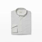 Club Monaco Color White Slim-fit Micro Geo-dot Shirt