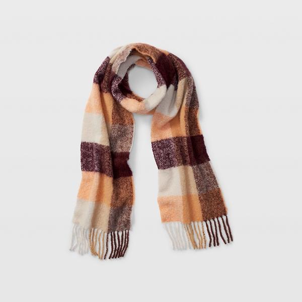 Club Monaco Plaid Statement Scarf
