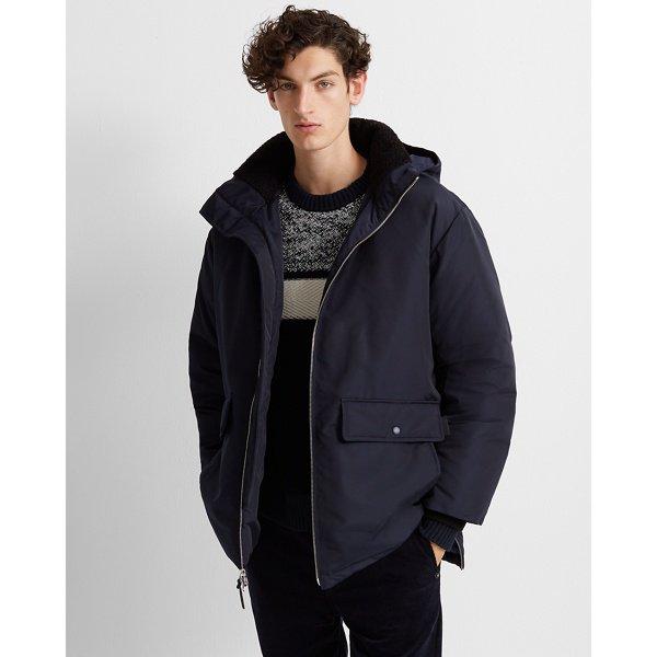 Club Monaco Dark Navy Down Puffer Jacket