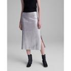 Club Monaco Metallic Midi Skirt
