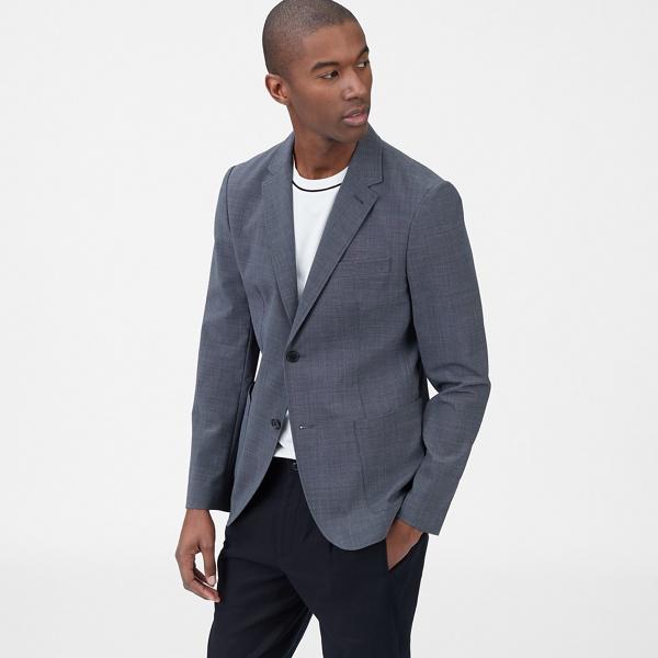 Club Monaco Dark Grey Grant Unlined Blazer