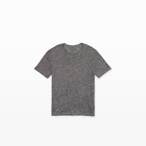 Club Monaco Color Grey Short-sleeve Linen Crew