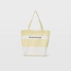 Yellow Club Monaco Striped Tote