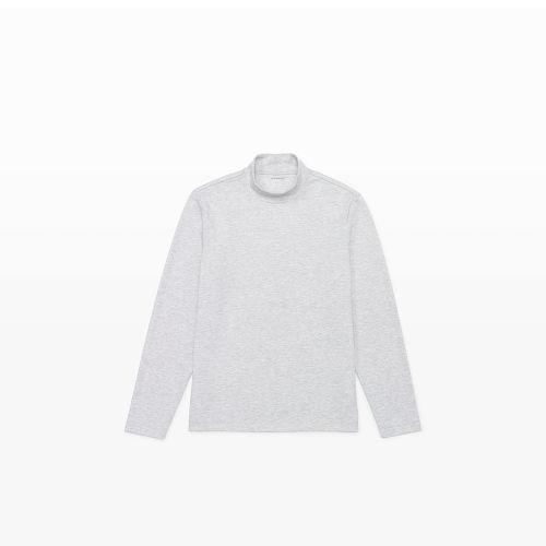 Club Monaco Color Grey Ponte Mock Neck Tee