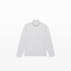 Club Monaco Color Grey Ponte Mock Neck Tee
