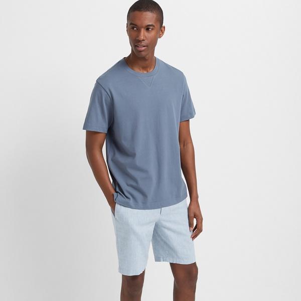 Club Monaco Blue Cotton Crew