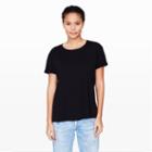 Club Monaco Color Black Tundi Luxe Tee In Size Xs