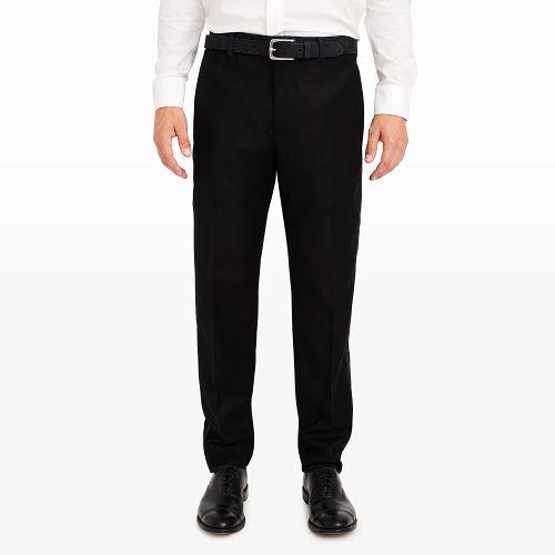 Club Monaco Color Black Wool Flannel Tuxedo Trouser
