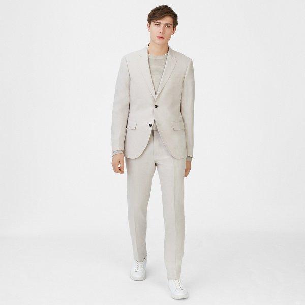 Club Monaco Light Grey Grant Linen Blazer