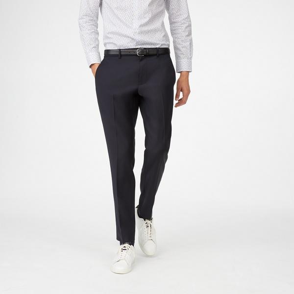 Club Monaco Navy Grant Wool Suit Pant
