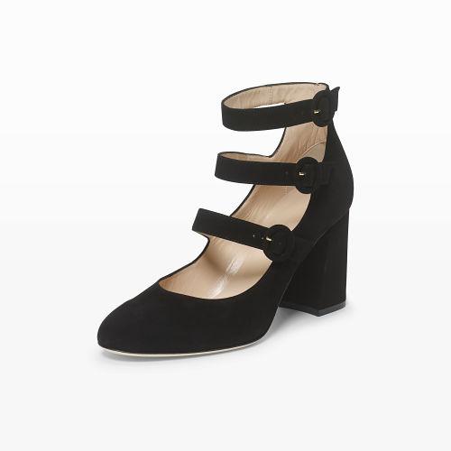 Club Monaco Color Black Yuulia Three-strapped Heel